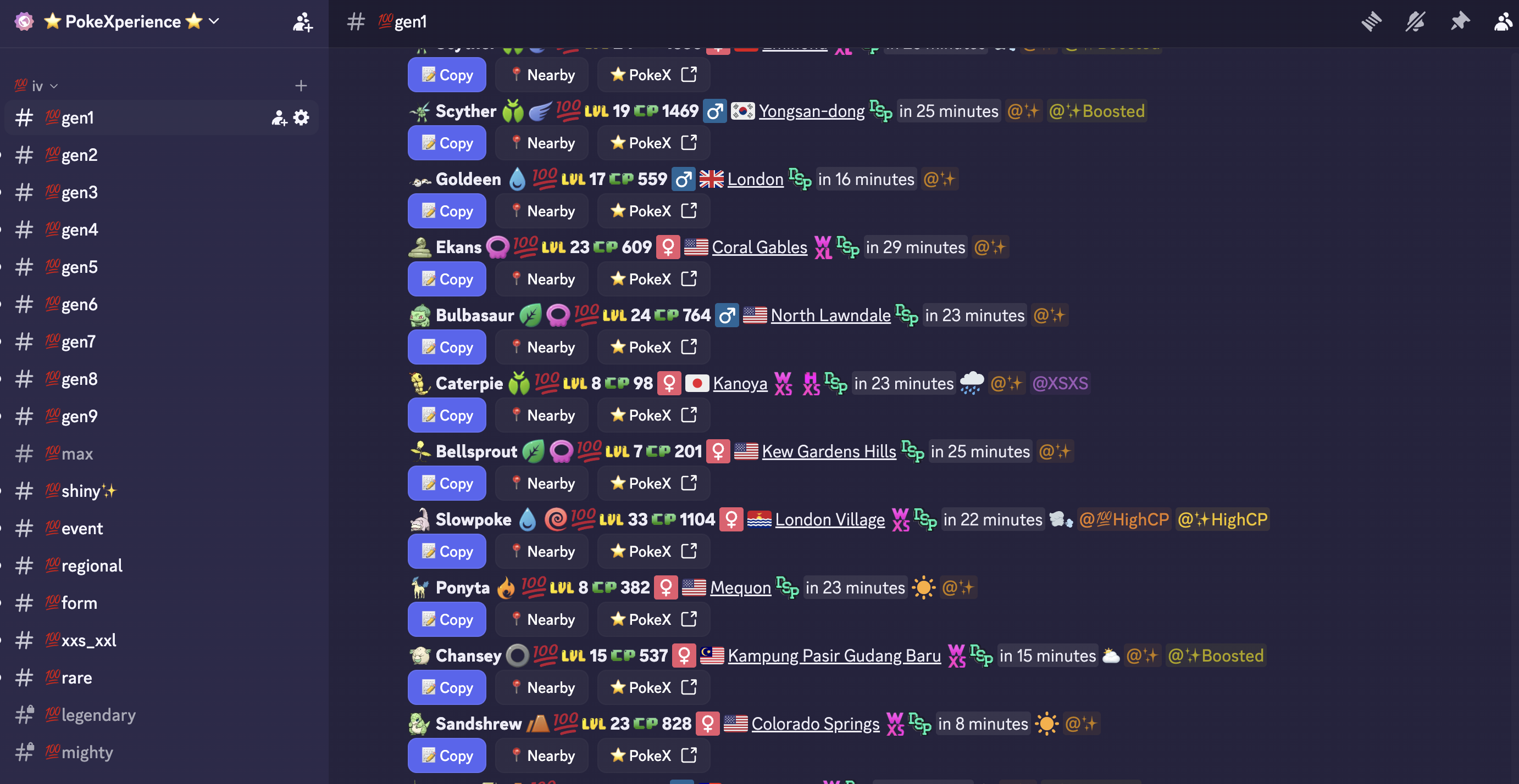 High level pokémons