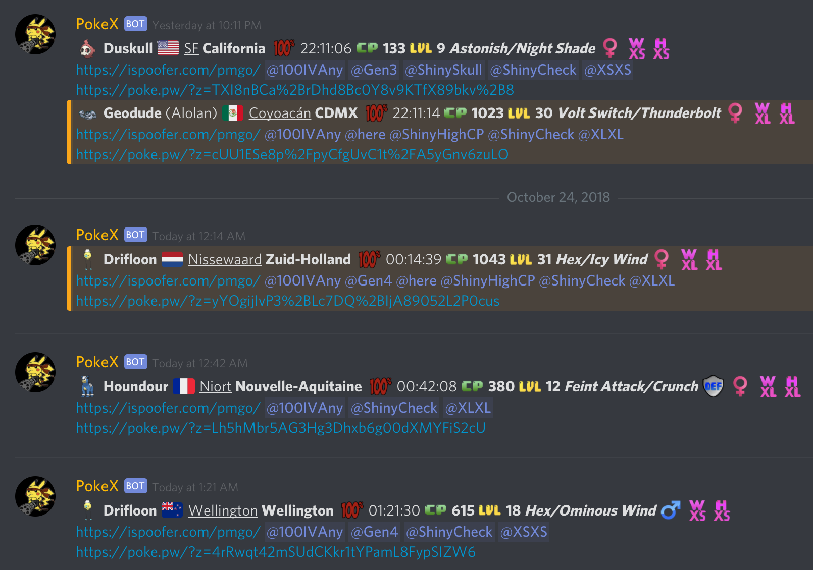 Pokemon Raid Lists Discord Bot